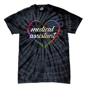 Medical Assistant Colorful Heart Tie-Dye T-Shirt