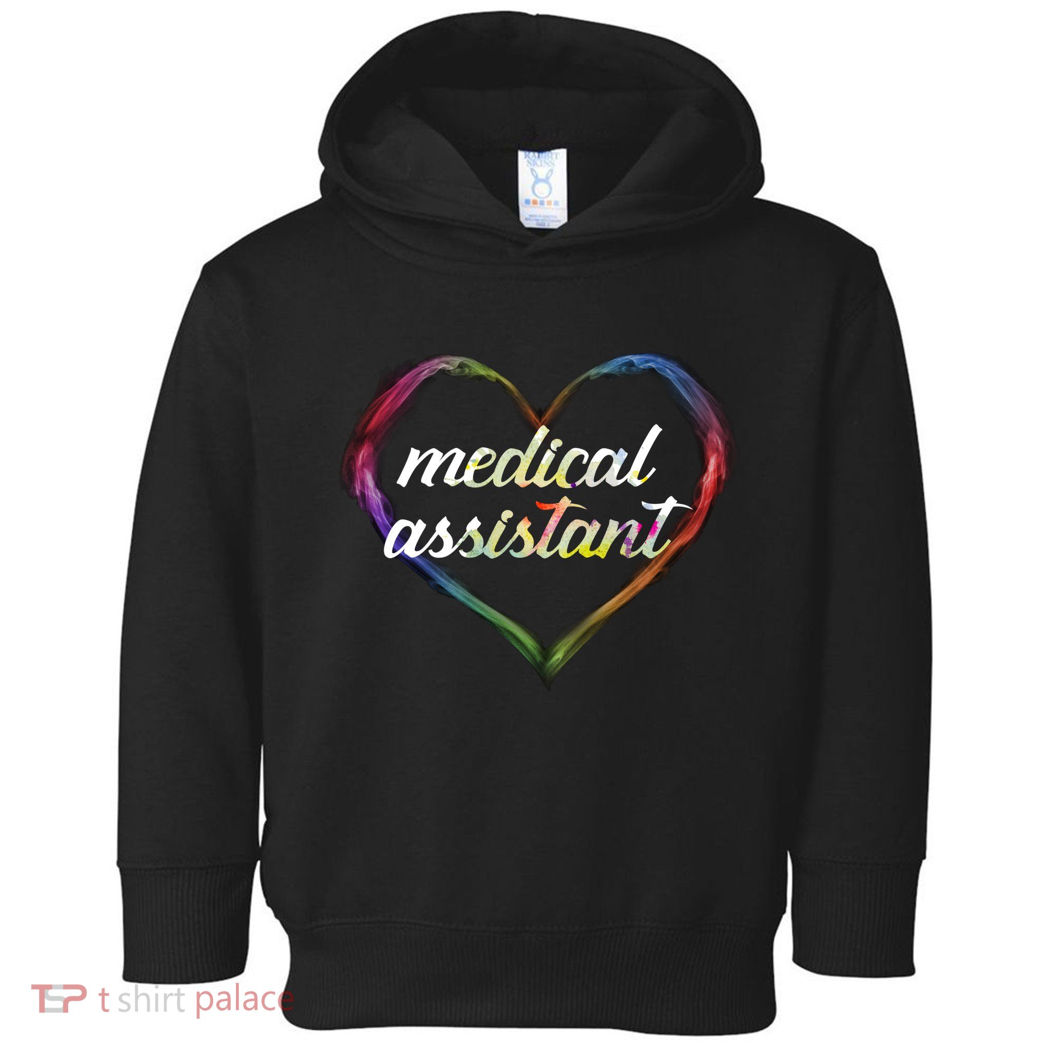 Medical Assistant Colorful Heart Toddler Hoodie
