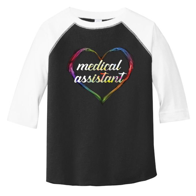 Medical Assistant Colorful Heart Toddler Fine Jersey T-Shirt