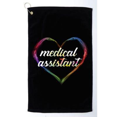 Medical Assistant Colorful Heart Golf Towel