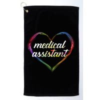 Medical Assistant Colorful Heart Golf Towel