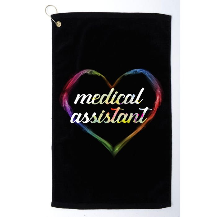Medical Assistant Colorful Heart Golf Towel