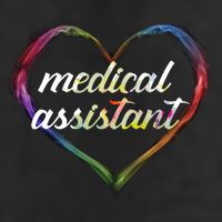 Medical Assistant Colorful Heart Golf Towel