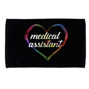 Medical Assistant Colorful Heart Microfiber Hand Towel