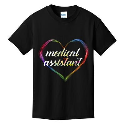 Medical Assistant Colorful Heart Kids T-Shirt