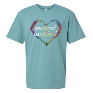 Medical Assistant Colorful Heart Sueded Cloud Jersey T-Shirt