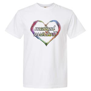 Medical Assistant Colorful Heart Garment-Dyed Heavyweight T-Shirt