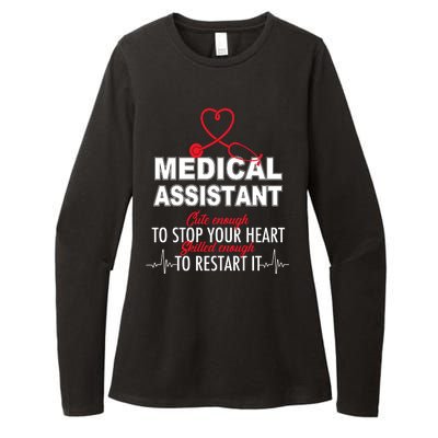 Medical Assistant Cute Enough To Stop Your Heart Womens CVC Long Sleeve Shirt