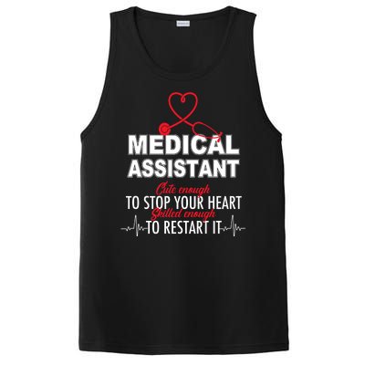 Medical Assistant Cute Enough To Stop Your Heart PosiCharge Competitor Tank