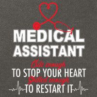 Medical Assistant Cute Enough To Stop Your Heart Cotton Canvas Backpack