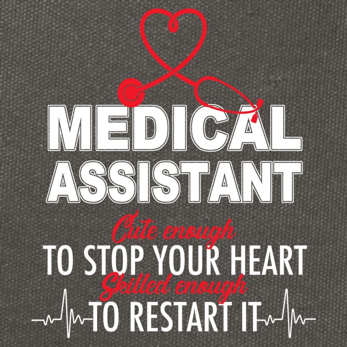 Medical Assistant Cute Enough To Stop Your Heart Cotton Canvas Backpack