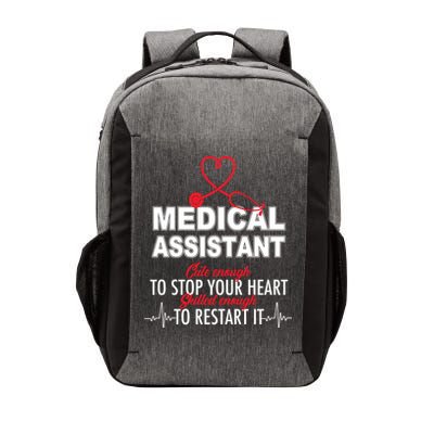 Medical Assistant Cute Enough To Stop Your Heart Vector Backpack