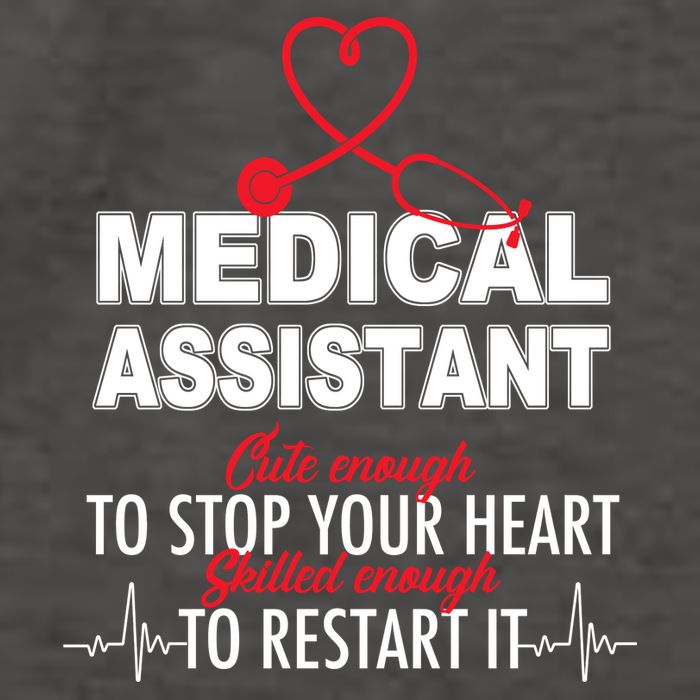 Medical Assistant Cute Enough To Stop Your Heart Vector Backpack