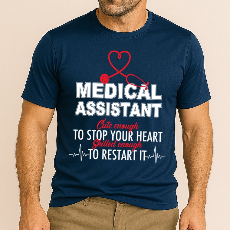 Medical Assistant Cute Enough To Stop Your Heart Performance Shirt