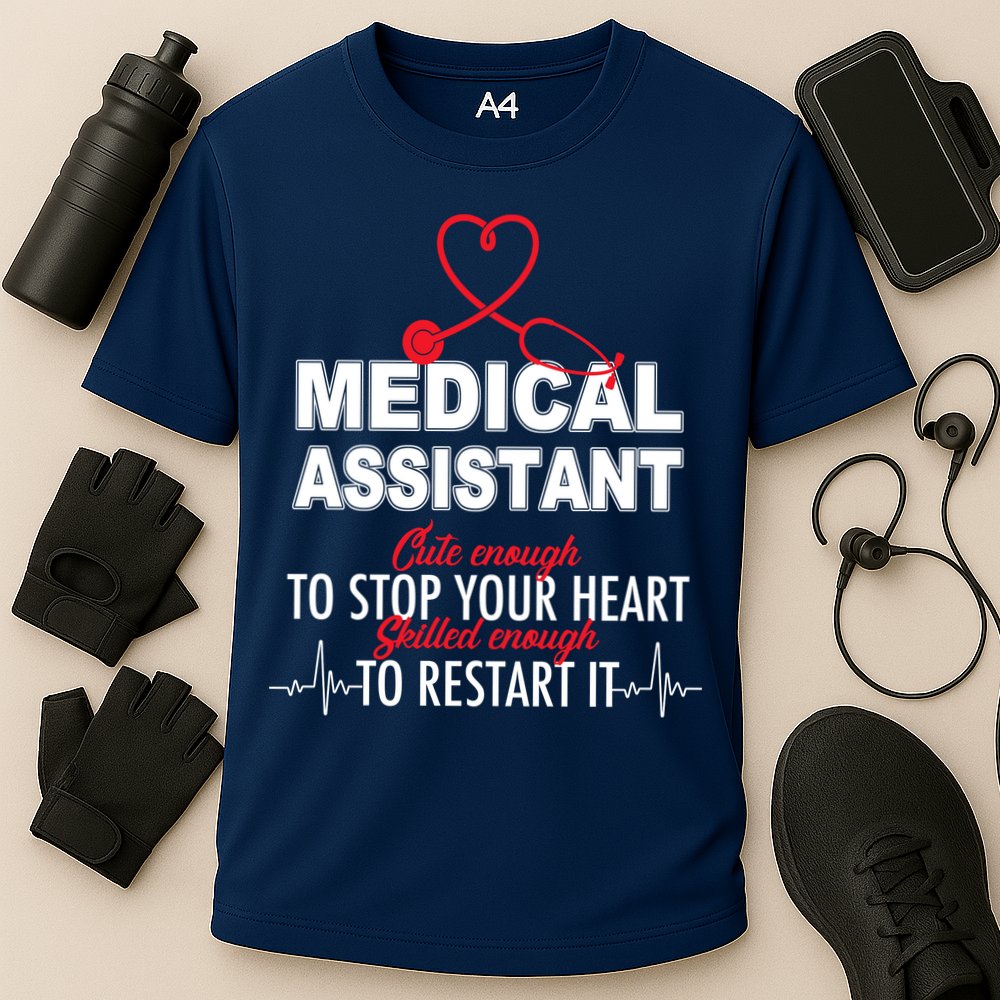 Medical Assistant Cute Enough To Stop Your Heart Performance Shirt