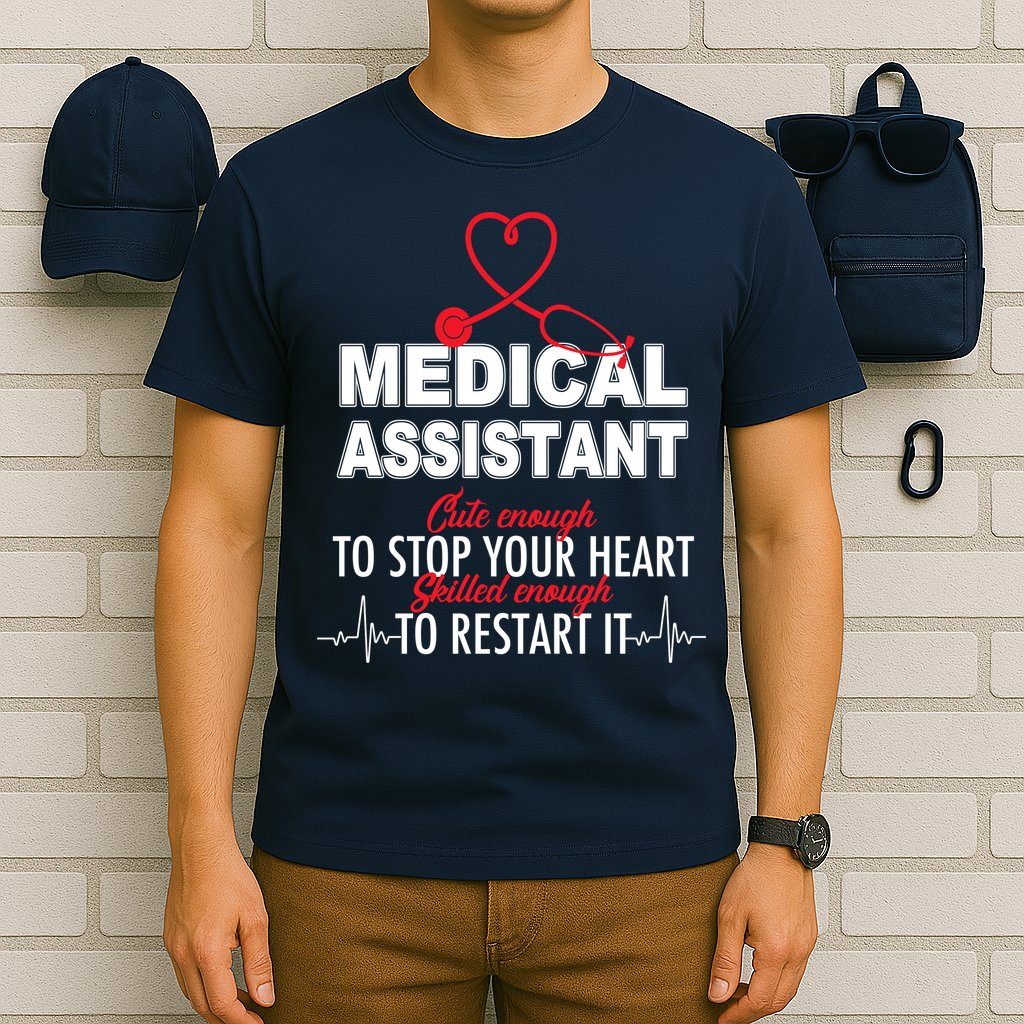 Medical Assistant Cute Enough To Stop Your Heart T-Shirt