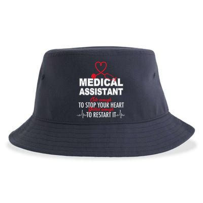 Medical Assistant Cute Enough To Stop Your Heart Sustainable Bucket Hat