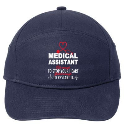 Medical Assistant Cute Enough To Stop Your Heart 7-Panel Snapback Hat