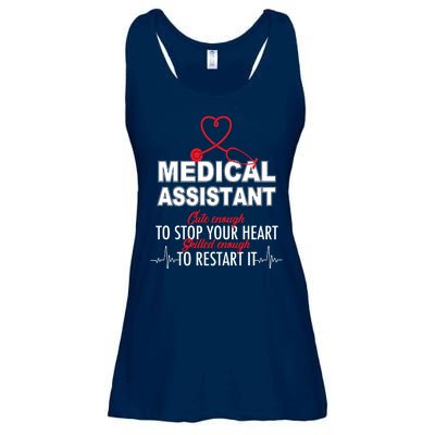 Medical Assistant Cute Enough To Stop Your Heart Ladies Essential Flowy Tank