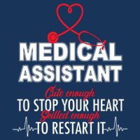 Medical Assistant Cute Enough To Stop Your Heart Flatbill Hat