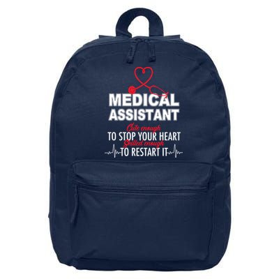 Medical Assistant Cute Enough To Stop Your Heart 16 in Basic Backpack