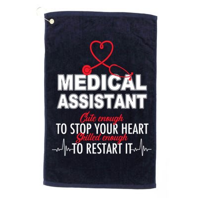 Medical Assistant Cute Enough To Stop Your Heart Golf Towel