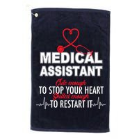 Medical Assistant Cute Enough To Stop Your Heart Golf Towel