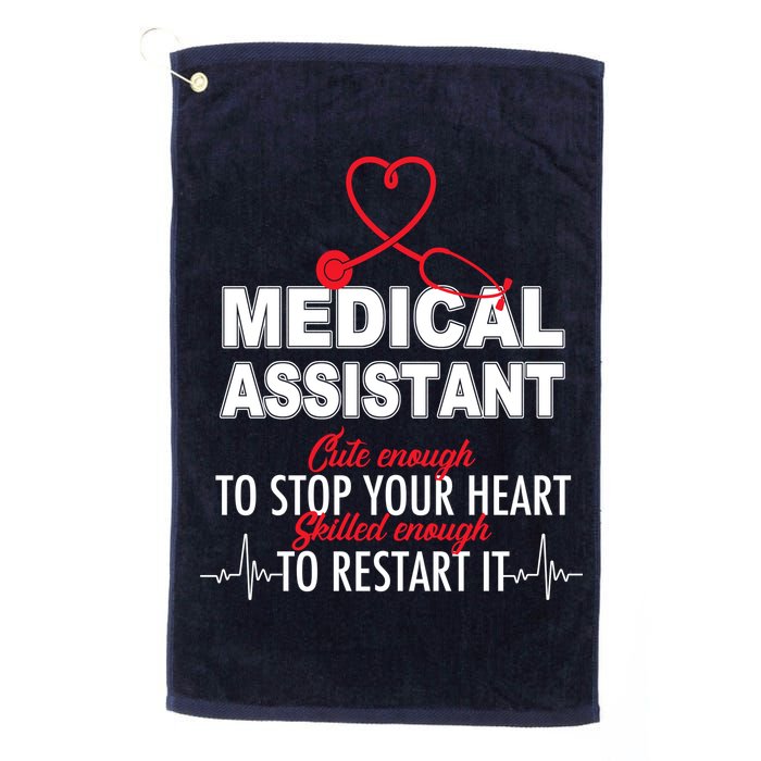 Medical Assistant Cute Enough To Stop Your Heart Golf Towel