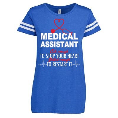 Medical Assistant Cute Enough To Stop Your Heart Enza Ladies Jersey Football T-Shirt