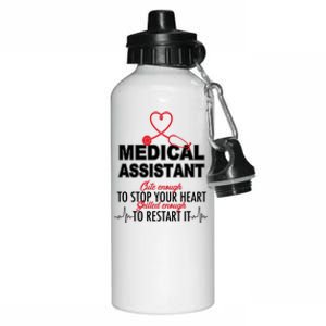 Medical Assistant Cute Enough To Stop Your Heart Aluminum Water Bottle