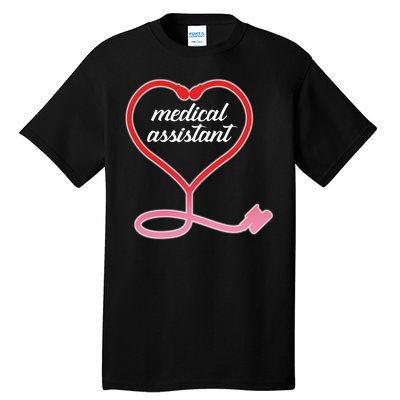 Medical Assistant Stethoscope Heart Tall T-Shirt