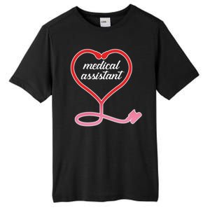 Medical Assistant Stethoscope Heart Tall Fusion ChromaSoft Performance T-Shirt