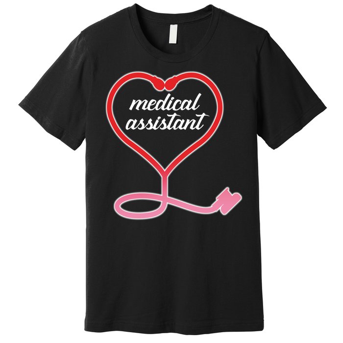 Medical Assistant Stethoscope Heart Premium T-Shirt