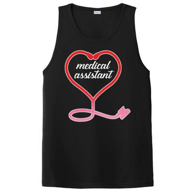 Medical Assistant Stethoscope Heart PosiCharge Competitor Tank