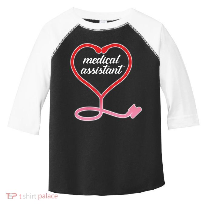 Medical Assistant Stethoscope Heart Toddler Fine Jersey T-Shirt