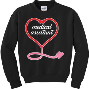 Medical Assistant Stethoscope Heart Kids Sweatshirt