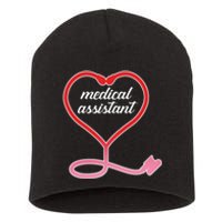 Medical Assistant Stethoscope Heart Short Acrylic Beanie