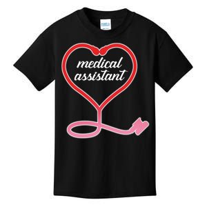 Medical Assistant Stethoscope Heart Kids T-Shirt