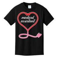 Medical Assistant Stethoscope Heart Kids T-Shirt