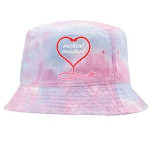 Medical Assistant Stethoscope Heart Tie-Dyed Bucket Hat