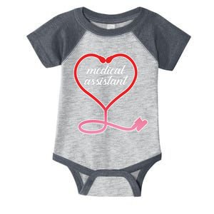 Medical Assistant Stethoscope Heart Infant Baby Jersey Bodysuit