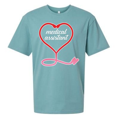 Medical Assistant Stethoscope Heart Sueded Cloud Jersey T-Shirt