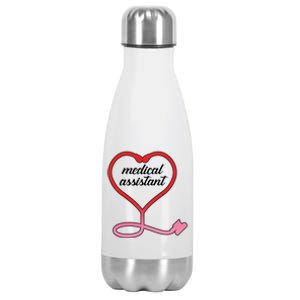 Medical Assistant Stethoscope Heart Stainless Steel Insulated Water Bottle