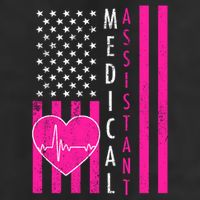 Medical Assistant USA Flag Adult Drive Performance Visor