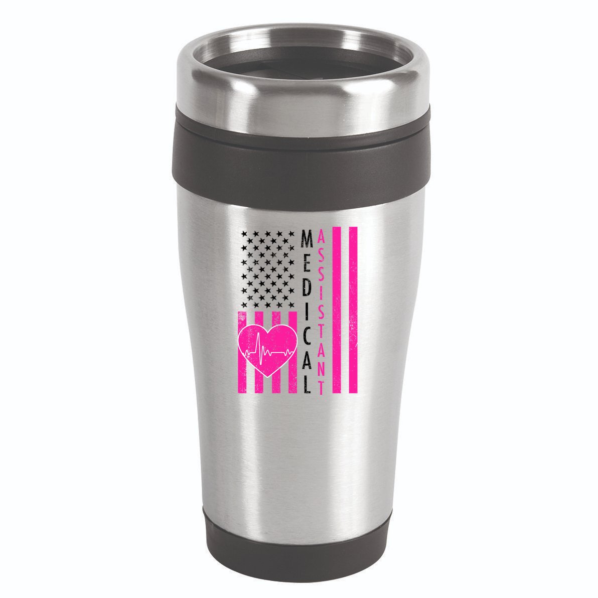Medical Assistant USA Flag 16oz Travel Tumbler