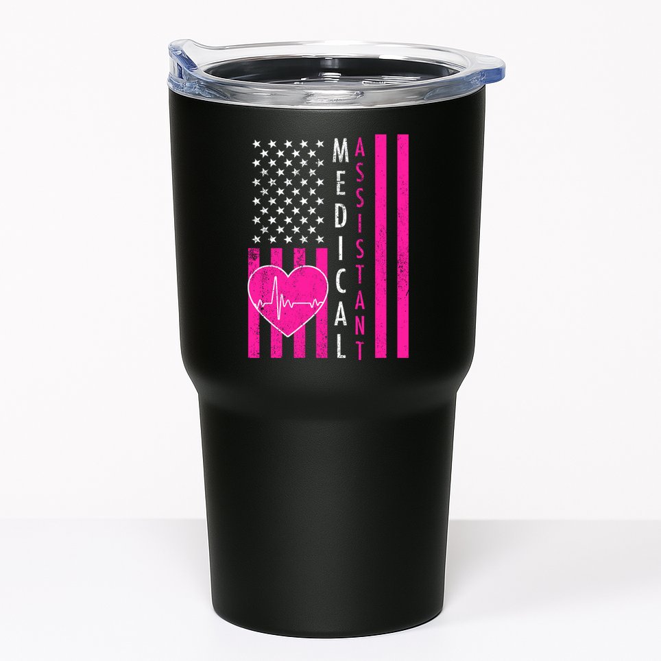 Medical Assistant USA Flag Tumbler