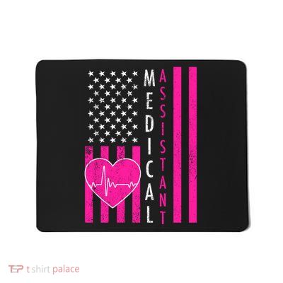 Medical Assistant USA Flag Mousepad