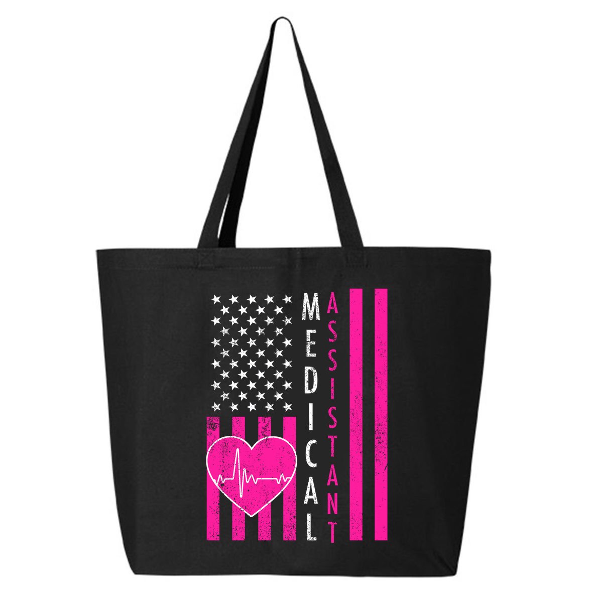 Medical Assistant USA Flag 25L Jumbo Tote
