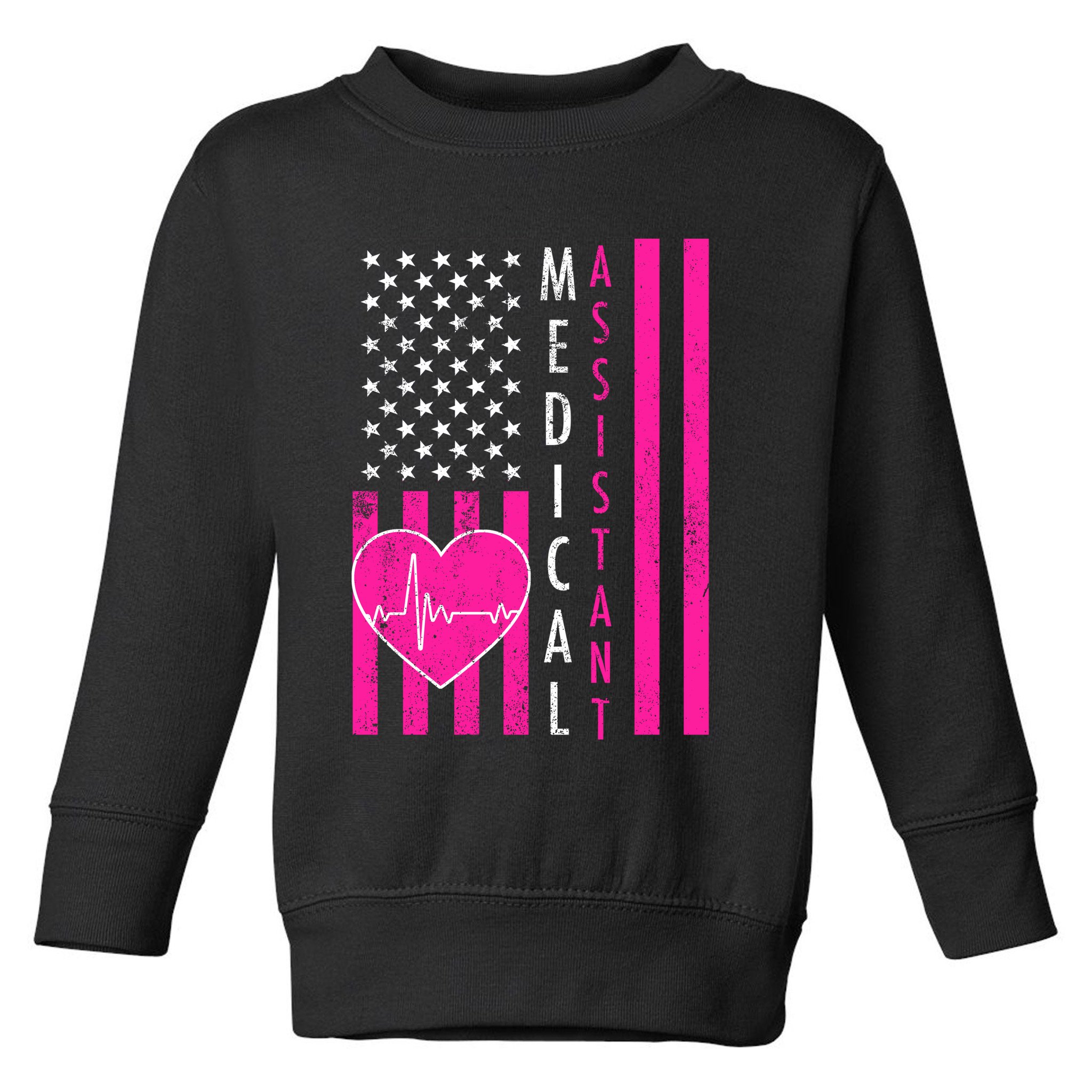 Medical Assistant USA Flag Toddler Sweatshirt