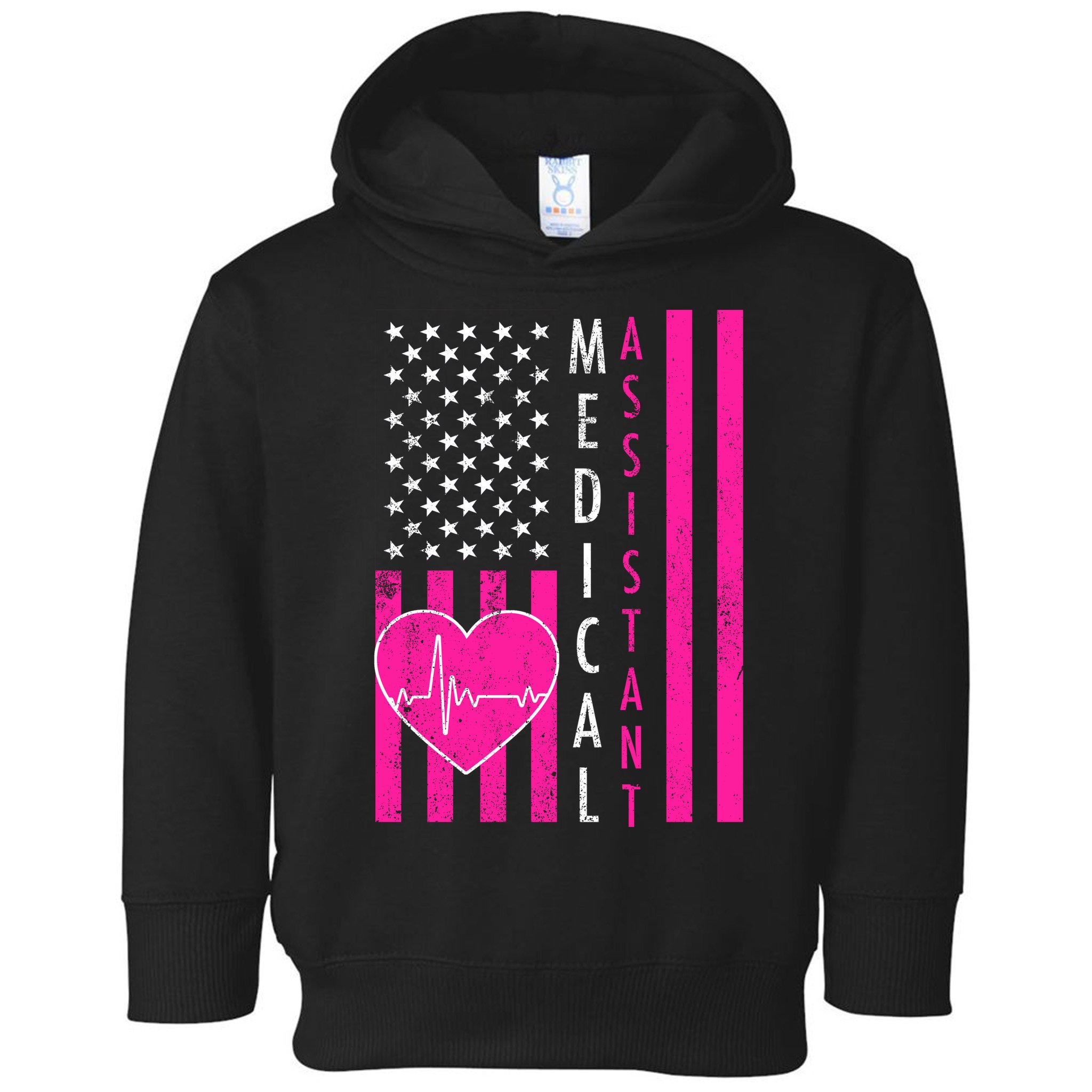 Medical Assistant USA Flag Toddler Hoodie